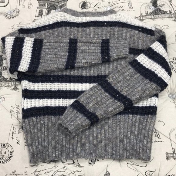 BRUNELLO CUCINELLI Sequin Stripe Sweater - Picture 10 of 15